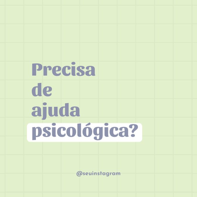 Preciso de ajuda psicológica